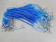 8M contractility stretchy plastic spiral coil cable cord blue for wire fishing safety coil supplier