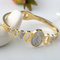 Diamond Bracelet Jewelry Fashion Cuff Bangle,oblong Shell Stainless Steel Bangle, Elliptocytosis Shell Bracelet supplier