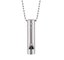 Safety Whistle Necklace,  Whistle Pendant Necklace in Silver color, Bead Chain Necklace supplier
