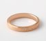 Rose Gold Matte  Couple Engagement Rings Elegant Fashion Jewelry Stainless Steel Ring supplier