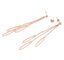 Water Droplets Dangle Earring, Rose Gold Stainless Steel Fashion Jewelry for Women supplier