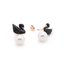 Elegant Pearl Drop Earrings for Women Jewelry, Black Diamond Swan Stud  Design Earring for Women supplier