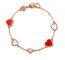 Open Heart  Bracelet for Girls Fashion Jewelry White Sheel Heart Design Bangle 18K Rose Gold Open Heart supplier