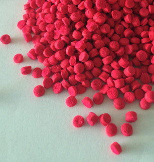 China Fluorescence Pink Color Masterbatch 10%-50% Pigment Content Additive Masterbatch supplier