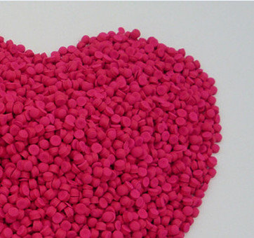 China IP Injection Fluorescence Pink Color Polymer Masterbatch With 10%-50% Pigment Content supplier