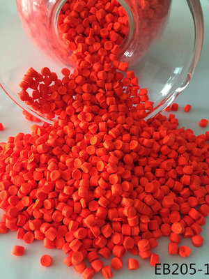 China 170 ℃ Heat - Resistant Additive Masterbatch , Orange Fluorescent Pigment supplier