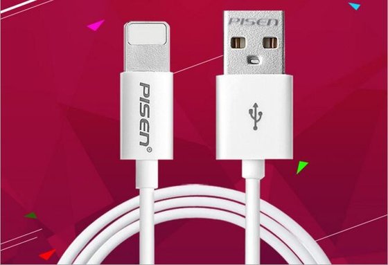 China original Pisen USB cable for Iphone X/8(plus)/7(plus)/6S(plus)/6(plus)/5S/5C/5/Ipad air, Pisen rapid USB cable for IOS supplier