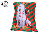 Multiple Color Christmas Celeration Blanket , Eco-Friendly Winter Easy Care Blanket