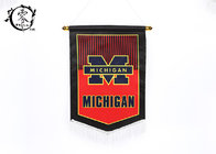 Michigan Wolverines Multicultural Flag Banners Football Team Pentagon Flag with Tassel 9 x 15''
