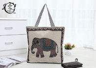 Canvas Reusable ECO Shopping Bags Sustainable Natural Tote Bags with Lining Pocket