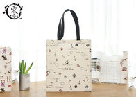 Impressionist Paintings Pattern ECO Shopping Bags Polyester Jute Tote Beige Resuable