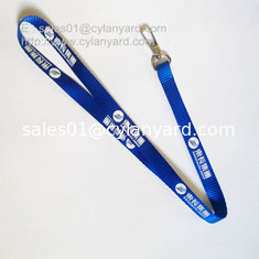 China Custom made printed nylon lanyard with heavy duty metal clasp supplier