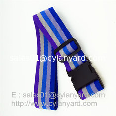China Striped Polyester Travel Luggage band belts, Suitcase Band Belt Strap China factory supplier