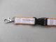 Polyester satin double layered lanyards, satin label overlay lanyards,double layer lanyard supplier