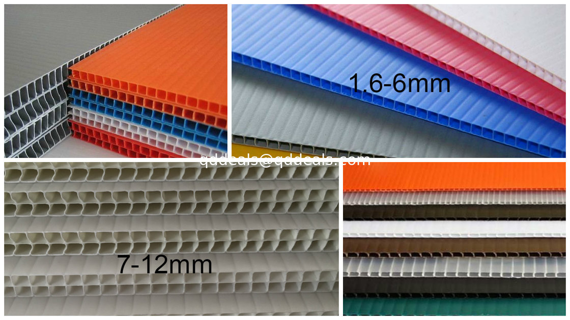 2440x1220mm 3mm 4mm polypropylene corrugated plastic sheet , Flute PP Sheet supplier