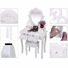 European white dresser table set mirror dresser makeup table
