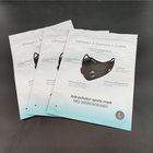 made in China with Zipper reusable sports mask plastic bag /Reusable mask PET bag of zipper seal