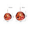 Nordic Design Modern Glass Decorative Red Silver Yellow Chandelier Hanging Pendant Lamps supplier