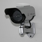 Indoor/Outdoor CCTV Surveillance Mock Cameras with LED Light, Solar Powered DRA61