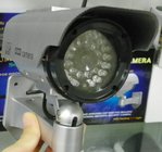 Indoor/Outdoor CCTV Dummy Security Camera with infrared lights, Solar Powered DRA62