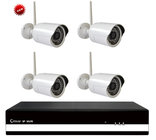 4CH Linux Network Video Recorder Kits, 4PCS 720P Wifi P2P IP Cameras + 4CH NVR DR-N044W