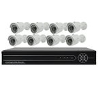 8CH DVR Kits Security Systems, 8CH DVR + Metal IR Bullet Cameras
