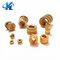 China manufacturer threaded brass insert cnc nuts blind knurled nut m3 m4 m6 m8 m10 8mm 42mm round brass thread insert