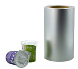 lacquered aluminium foil for yogurt lids with primer and ps /pp lacquer