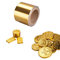 8011 38-40mic gold aluminium foil for chocolate coins packing supplier