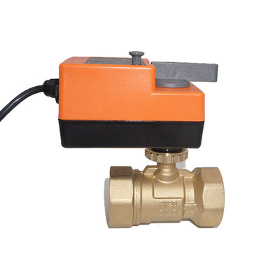 China 24V 2 Way DN50 Electric Actuated Ball Valve For Water Treatment System supplier