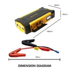Portable Vehicle Battery Jump Starter With LCD Display / Fireproof ABS