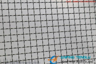 China Stainless Steel Crimped Wire Mesh With Hole Size From 1mm to 40mm supplier