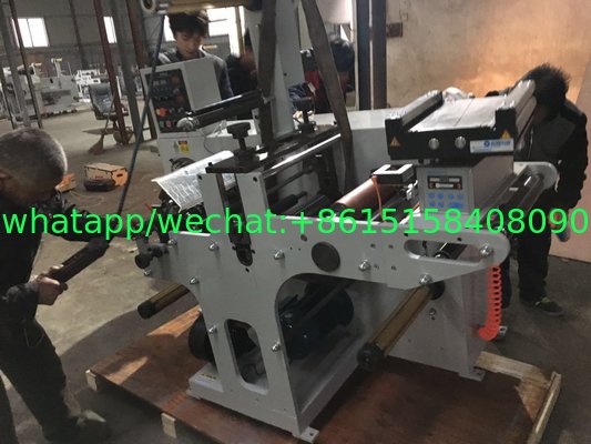 Adhesive Label Slitting Machine with Turret Rewinder (optional: die cutting machine station)