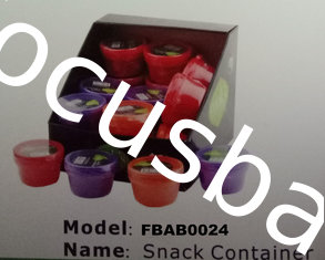 China FBAB0024 mini plain color PP plastic snack storage box for peanut jam supplier
