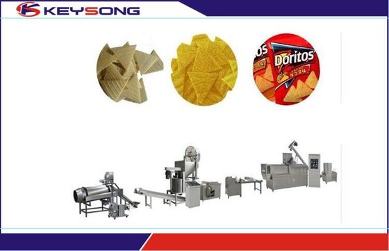China Small Fried Doritos Making Machine 52kw Double Screw Extrusion Energy Saving supplier