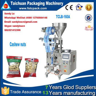 Cashew nuts packaging machine , nuts packing machine