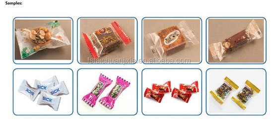 custom print heat seal chocolate bar packaging /protein bar wrapper packaging machine