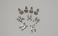 High precision small stamped metal part metal stamping spring contacts stainless steel contacts supplier