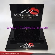 China Cosmetic Acrylic Lipstick Display Stand Plexiglass Lucite Makeup Counter Lipstick Holder supplier