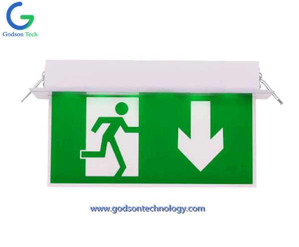 Emergency Lighting Products Emergency Exit Sign GS-ES11 with AA 600mAh Ni-Cd Battery for Emergency Using