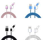 Factory price 2 in 1 usb cable type-c and micro usb cable for android