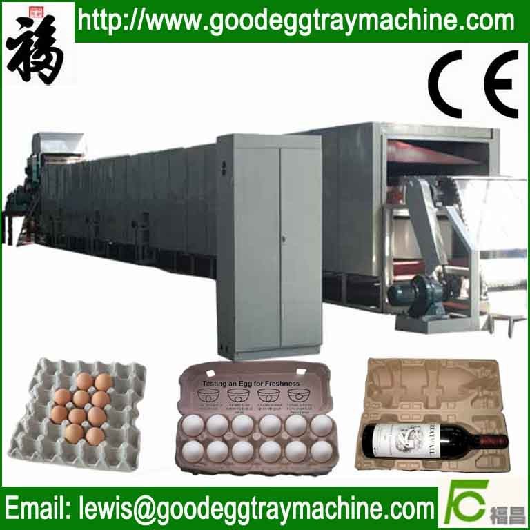 Competitive metal pulp moulding egg tray drying line