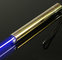 2017 New styles Golden 445nm blue laser pointer 3000mw burn match cigars cutting paper With DHL free Shipping supplier