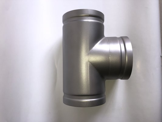 Rolling Sand Stainless Steel Grooved Pipe Fittings Equal Grooved Tee