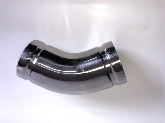 OEM 45 Degree Elbow Pipe Fitting , Polishing Stainless Steel Grooved Couplings