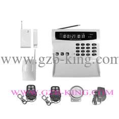 China GSM home alarm system with color LCD show screen and keyboard on the host supplier