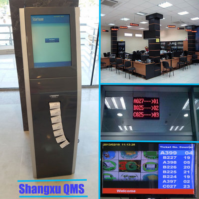 China Hospital customer queue token number Information Display and Ticket Calling system,customer flow queue management system supplier