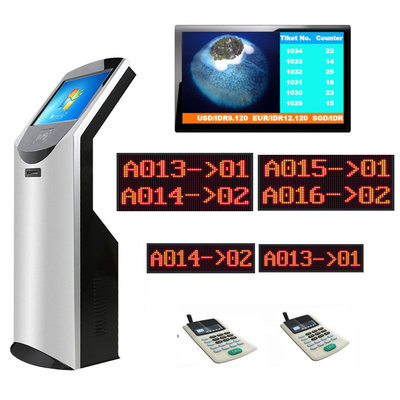 China Bank/Hospital/Clinic/Pharmacy Queue Ticketing Kiosk System with 19 inch Token Number Ticket Dispenser supplier