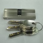 80mm(40*40) Euro Profile Double Brass Cylinder with 5 brass computer keys SN color