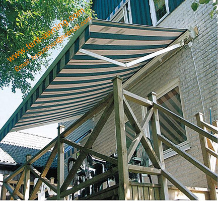 China Waterproof  UV Resistance  Retractable Balcony Canopy Aluminum Customized Sizes Awnings supplier